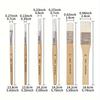 Premium Paint Brush Set with Wooden Handles - Versatile Nylon Bristles for Oil, Acrylic, Watercolor & Miniature Artwork - Includes Convenient