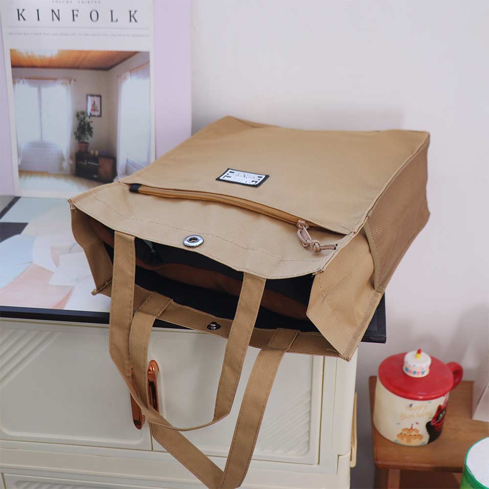 Large Capacity Male Commuting Tote Bag Oxford Cloth Portable File Bag Lightweight Handbag  Unisex