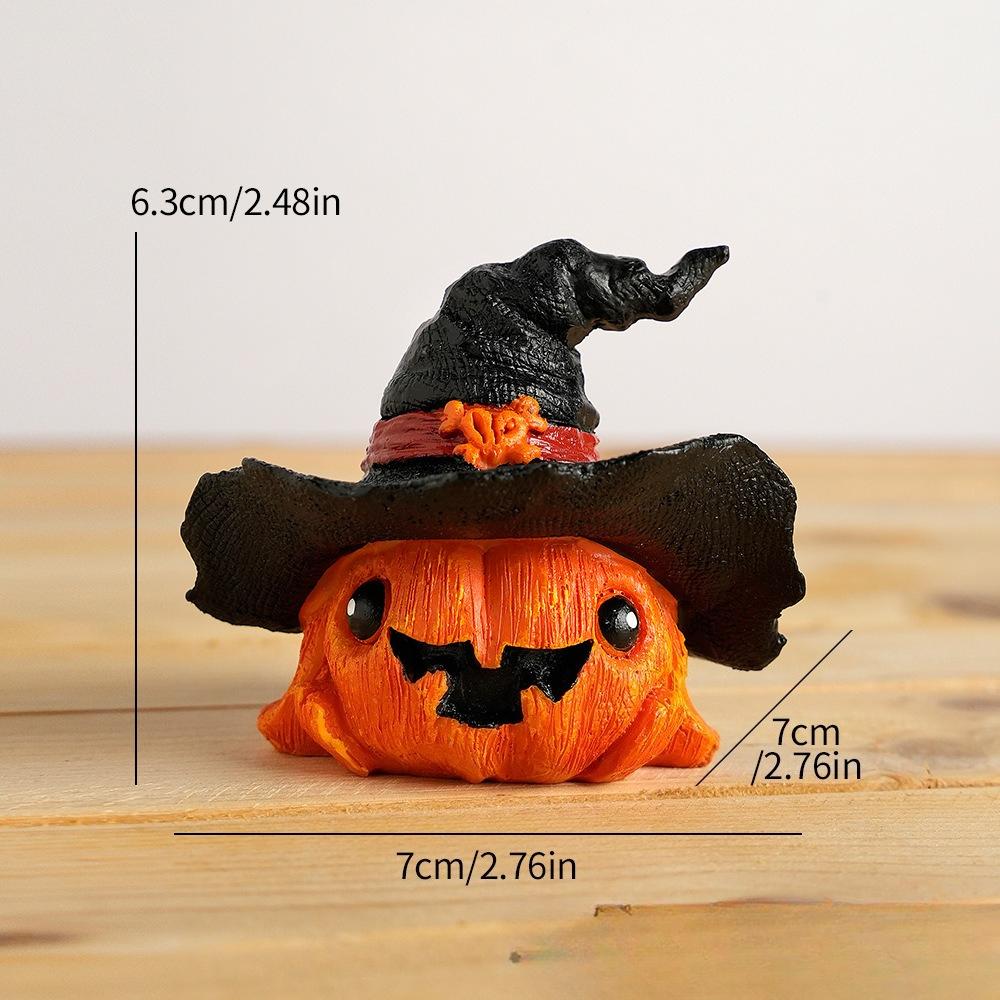 

1 шт. Хэллоуин Призрак Ведьма Тыква Смола Креативные Маленькие Украшения Микро Ландшафт Настольные Атмосферные Украшения
