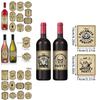 Halloween Themed Bottle Stickers With Pumpkin Face For Party Venue Decor And Festivities