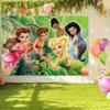 Peter Pan Tinker Bell Birthday Party Decoration Cake Topper Balloon Princess Forest Elf Background Banner Boy Girl Gifts