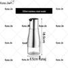 KUNAJIE Stainless Steel & Glass Condiment Dispenser