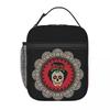 Mexican Skull Woman Insulated Lunch Bag for Women Kids Leakproof Food Boxes Thermal Lunch Box Tote