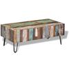Vintage Style Solid Reclaimed Wood Coffee Table 100 X 50 X 38 Cm