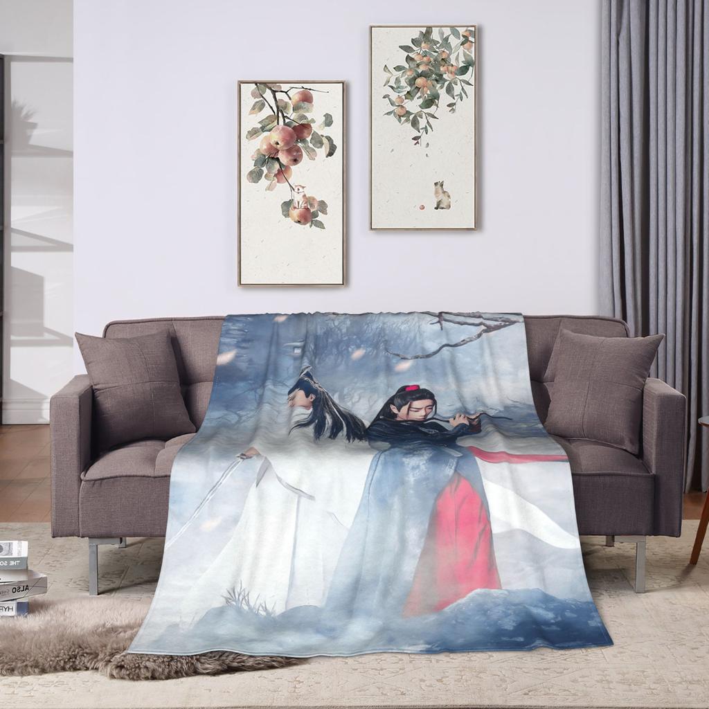 W-Wang Yibo Plush Blanket Children Flannel Throw Blanket For Couch Chair Warm Soft Customized Quality Bedspread Birthday Present