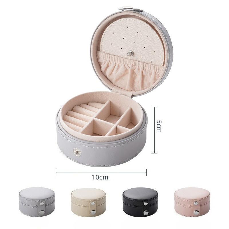 Small Travel Jewelry Organizer Box for Girls Women Earring Rings Storage Case Necklace Pendant Box