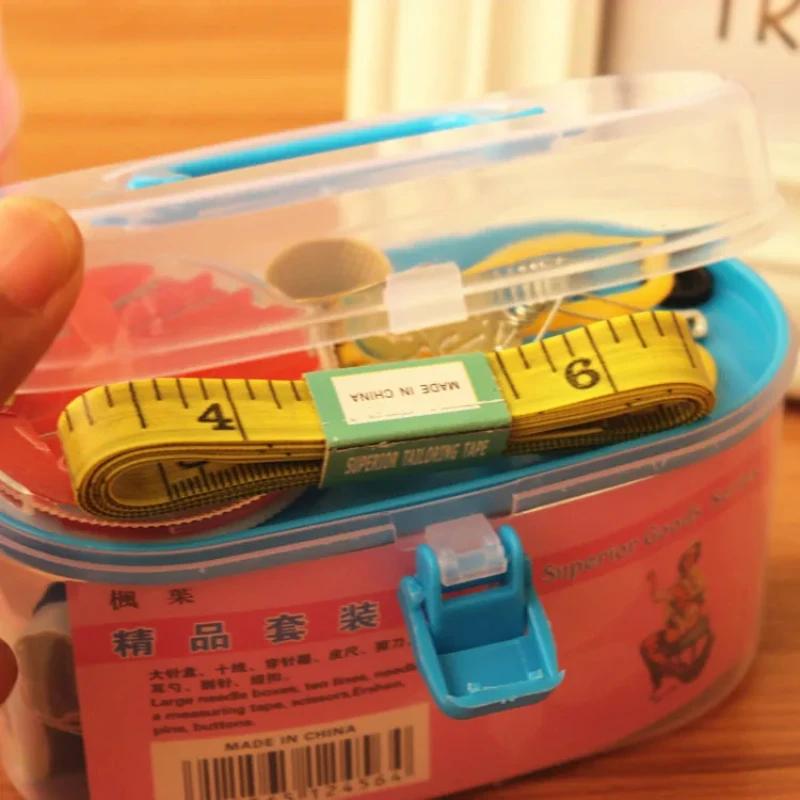 Household Needle Box Set With Fabric Sewing Needles And Portable Organizing Toolbox - Convenient Stitching Companion