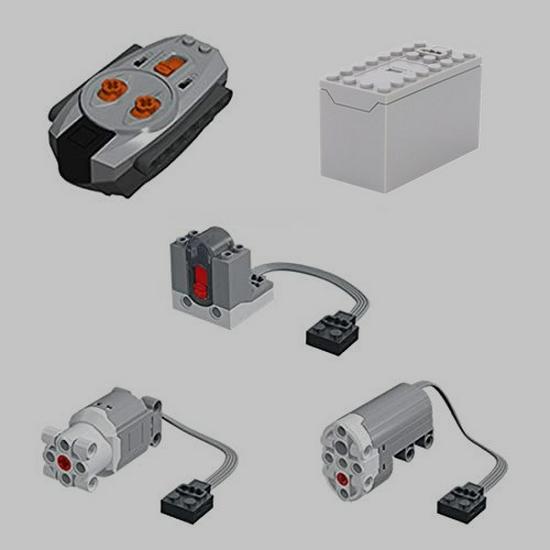 Building Blocks Science Kit with Motor, Battery Box, Remote Control & Receiver