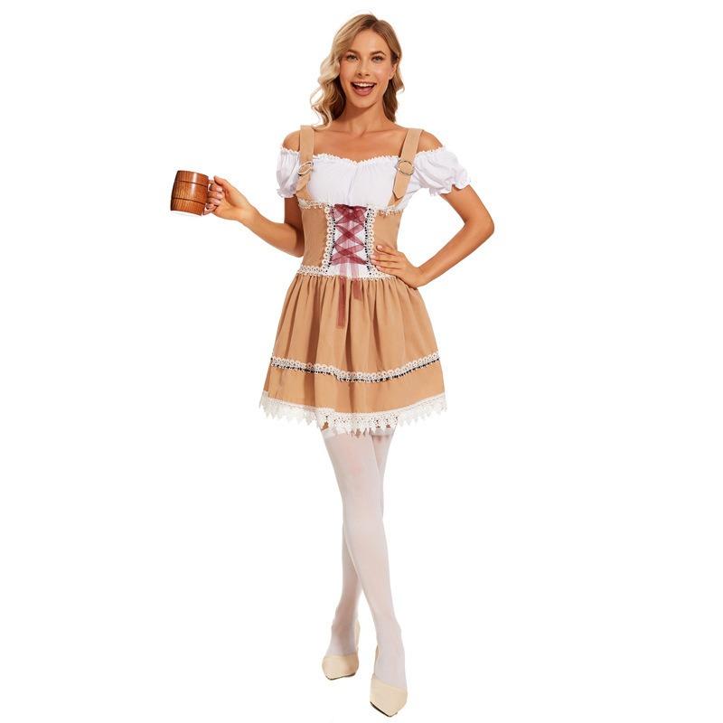 Beer clothing Bavarian traditional adult women's skirt Oktoberfest overalls