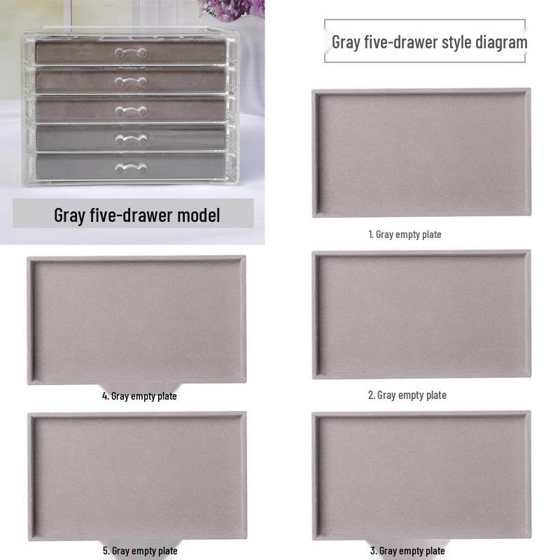 Wielopoziomowe pudełko na biżuterię na kolczyki i małe przedmioty - Przechowywanie i organizacja w domu