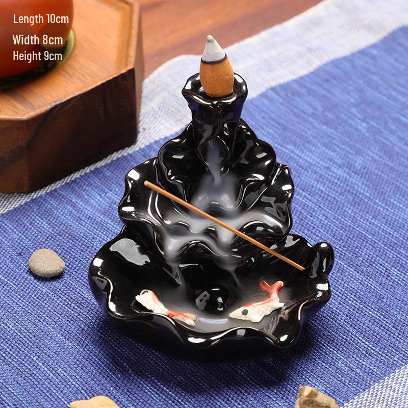Buddha Hand Ceramic Backflow Incense Burner Aromatherapy Ornament