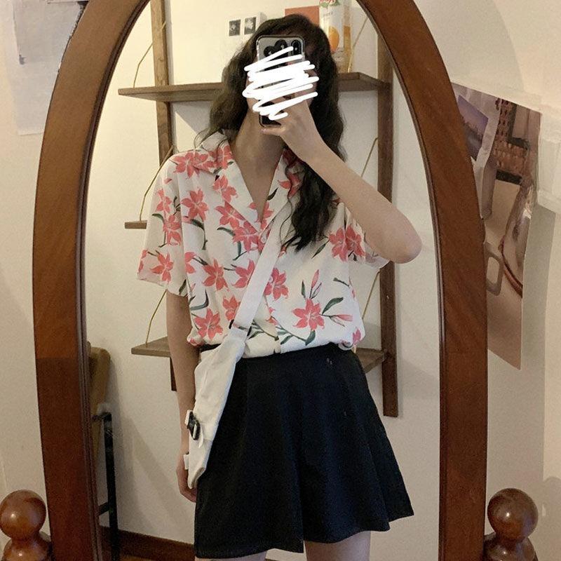 

Women s Short Sleeved Shirt Retro College Style Suit Collar Blouse Summer Casual Comfortable Versatile Ladies Clothing XXL белый