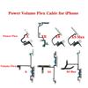 Power On Off Flex Cable For iPhone X XR XS Max Switch Control Volume Button with Metal Replacement Parts