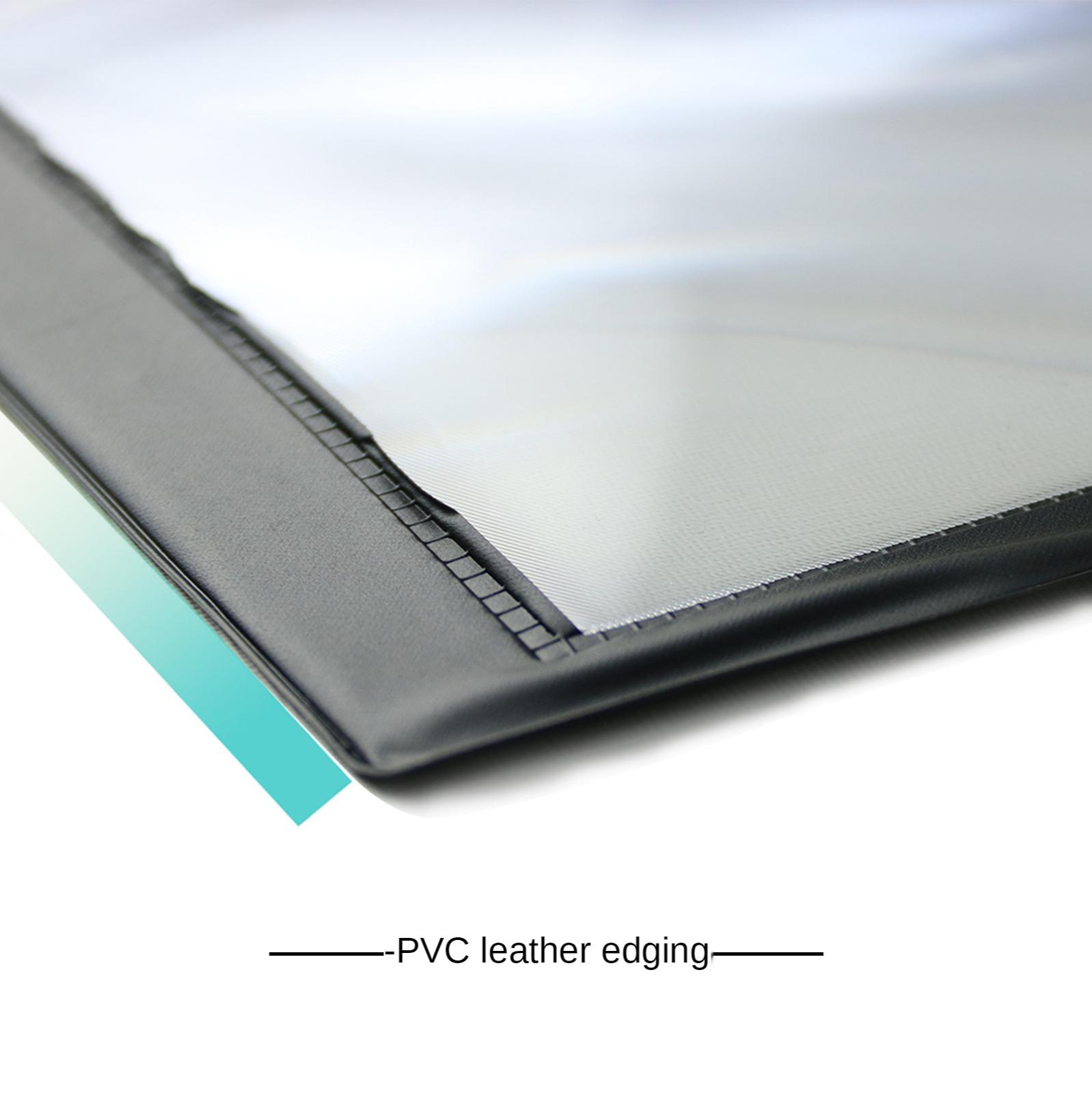 

Handheld Magnifying Glass Pvc Bendable Anti-Fall A4 Reading Portable Thin 3 Times Card Magnifier 3.5X&195mm чорний