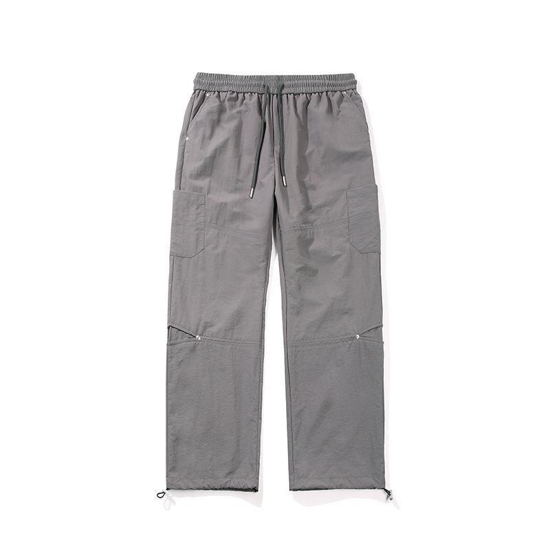 Summer New Retro Overalls Loose Wide-leg Casual Straight Trousers Trendy Pants Men's Senior Sense