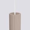 Lampa Wisząca Karbon 1 Gu10 Taupe Alu Sollux Sl.1759