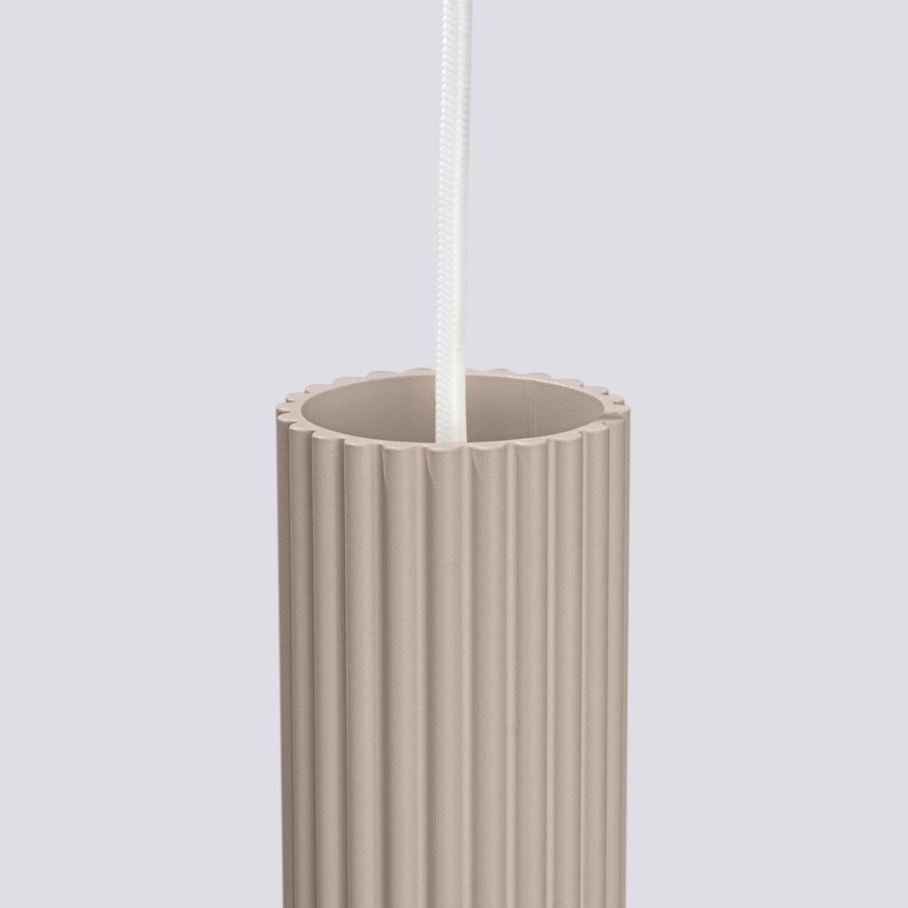 Lampa Wisząca Karbon 1 Gu10 Taupe Alu Sollux Sl.1759