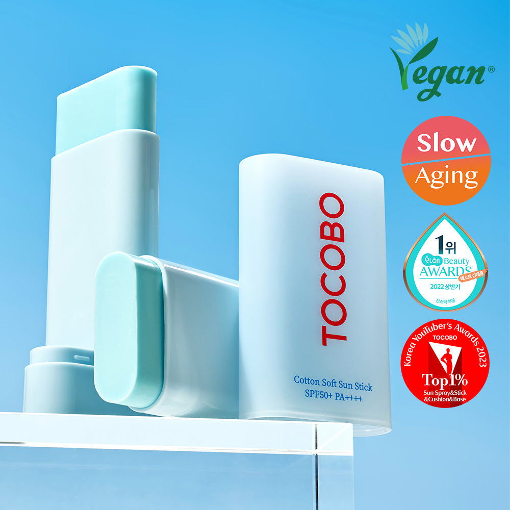 TOCOBO Sunstick SPF50+ PA++++ Cotton Soft Cica Cooling 19g Cotton Soft Sun Stick 1+1