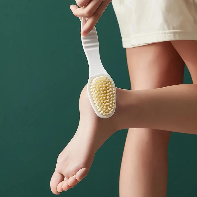 Trattamento Multifunzionale 2-in-1 Pietra Pomice Scrub Piedi Esfolia la Pelle Morta Pietra Scrub Piedi a Doppia Faccia Strumento per Pedicure Casalingo