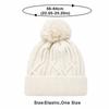 Warm Winter Hat Ear Protection Pompoms Hat Casual Crochet Women's Hat  Outdoor