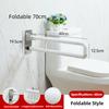 Bathroom Foldable Toilet Armrest Elderly Disabled Accessible Handrails Household Stainless Steel Auxiliary Banister