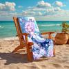 1PC Custom Name Mermaid Fantasy Underwater World Beach Towel Highly Absorbent And Sand-Resistant Towel for Swimming, Pool, Yoga, And Travel Lightweigh
