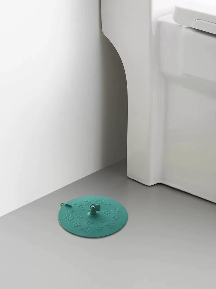 Floor Drain Device Bathroom Plug Insect-Proof Cover Anti-Odor Silicone Pad Sewer Sealing Anti-Odor Artifact