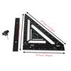 3pcs Black Carpenter Square Aluminium Alloy Framing Square Precise Triangle Ruler  Flatwork