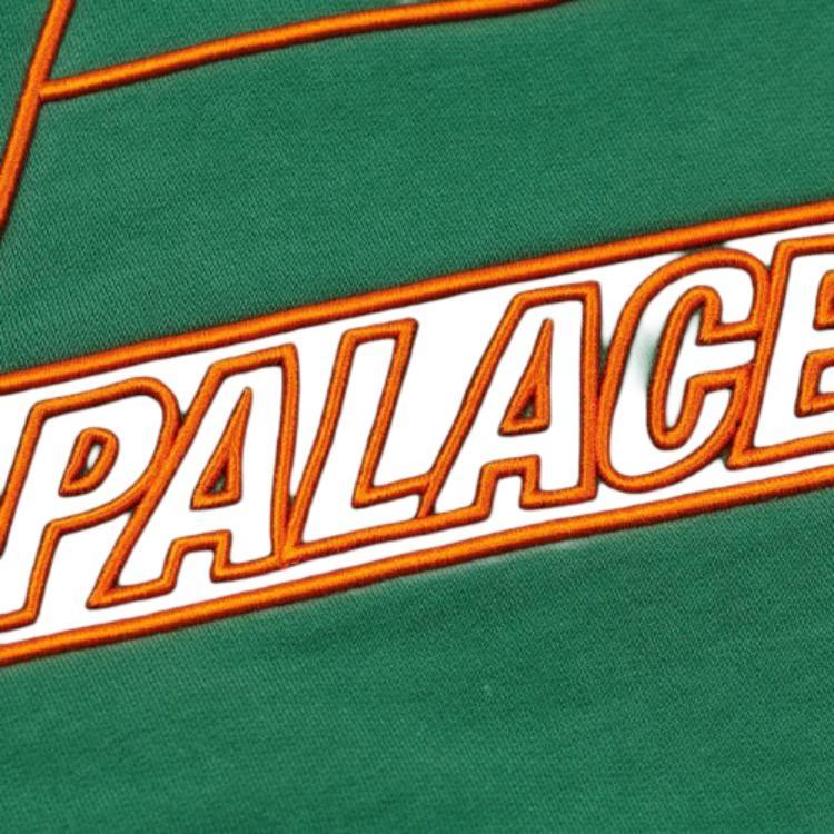 PALACE Outliner Mit Desigher Crew Green Back Triangle Printing Round Neck Unisex Green Men's P20CS141