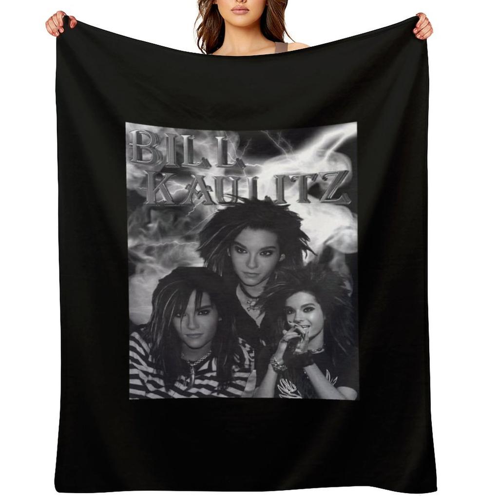 Bill Kaulitz 1 Throw Blanket Bed Fashionable Cute Large funny gift Blankets