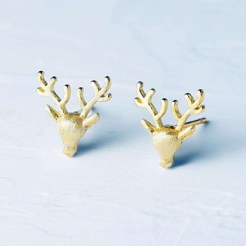 

Рождественские серьги в виде пряничного человечка в виде лося, темпераментные, милые, фестивальные