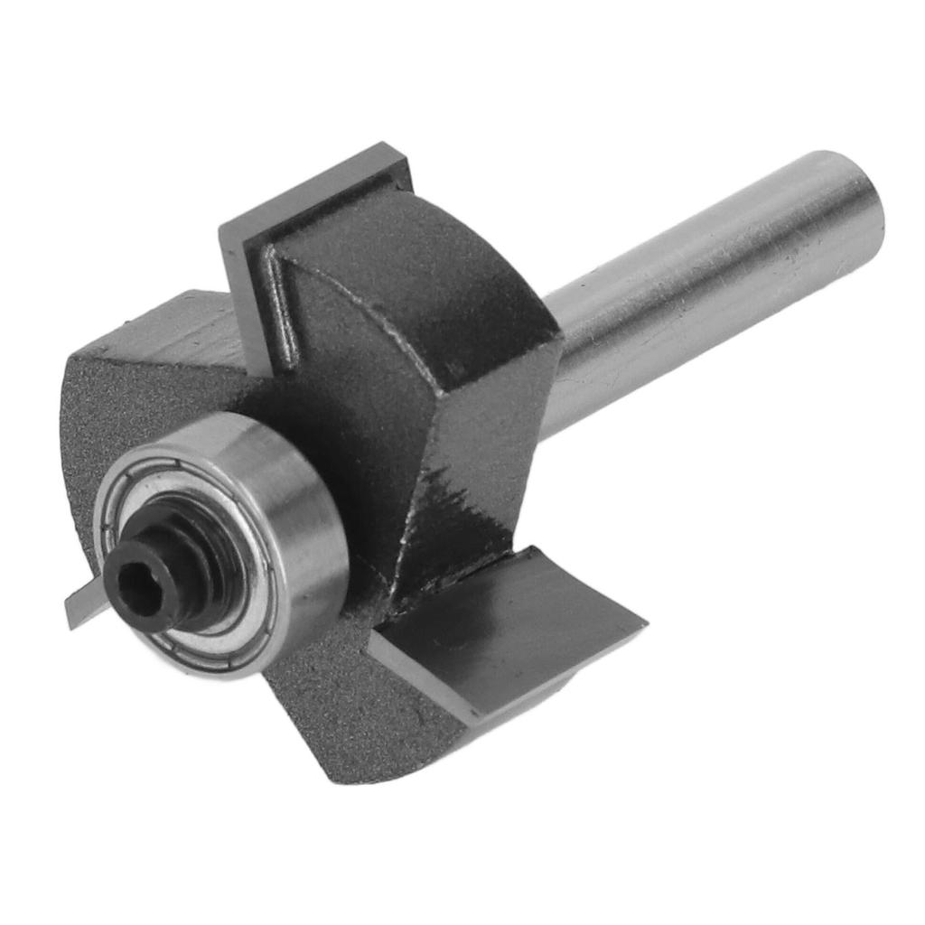 Freza Router în Formă de T Coadă 1/4 Inch 3 Dinți Rulment cu Bile Freză pentru Canelat Lemn Placaj
