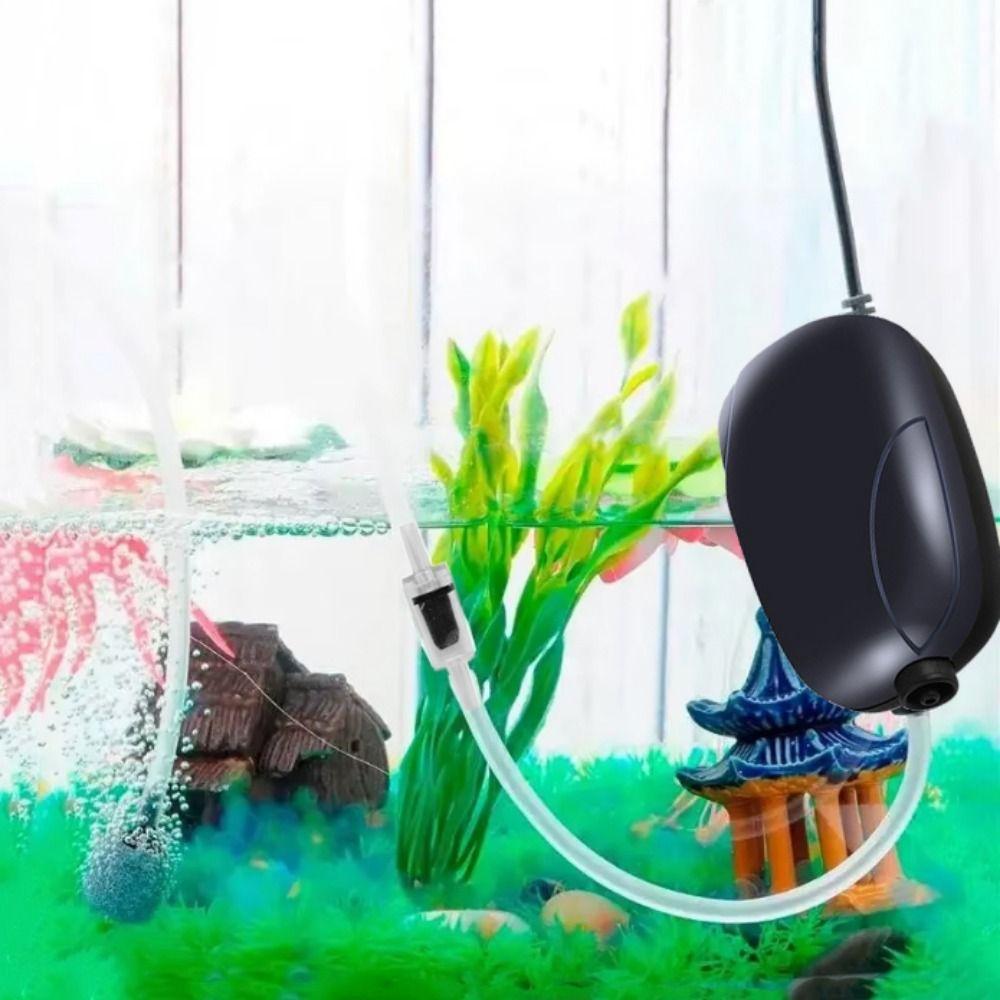 

3/5W Aquarium Air Pump EU Plug Increase Oxygen Compressor Fish Oxygen Pump For Home Fish Tank Single Outlet