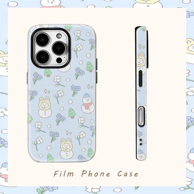 Bunny SnowmanFor Magnetic Phone Case for IPhone 17 16 15 14 13 Pro Max Plus Single Double-layer Tough Case