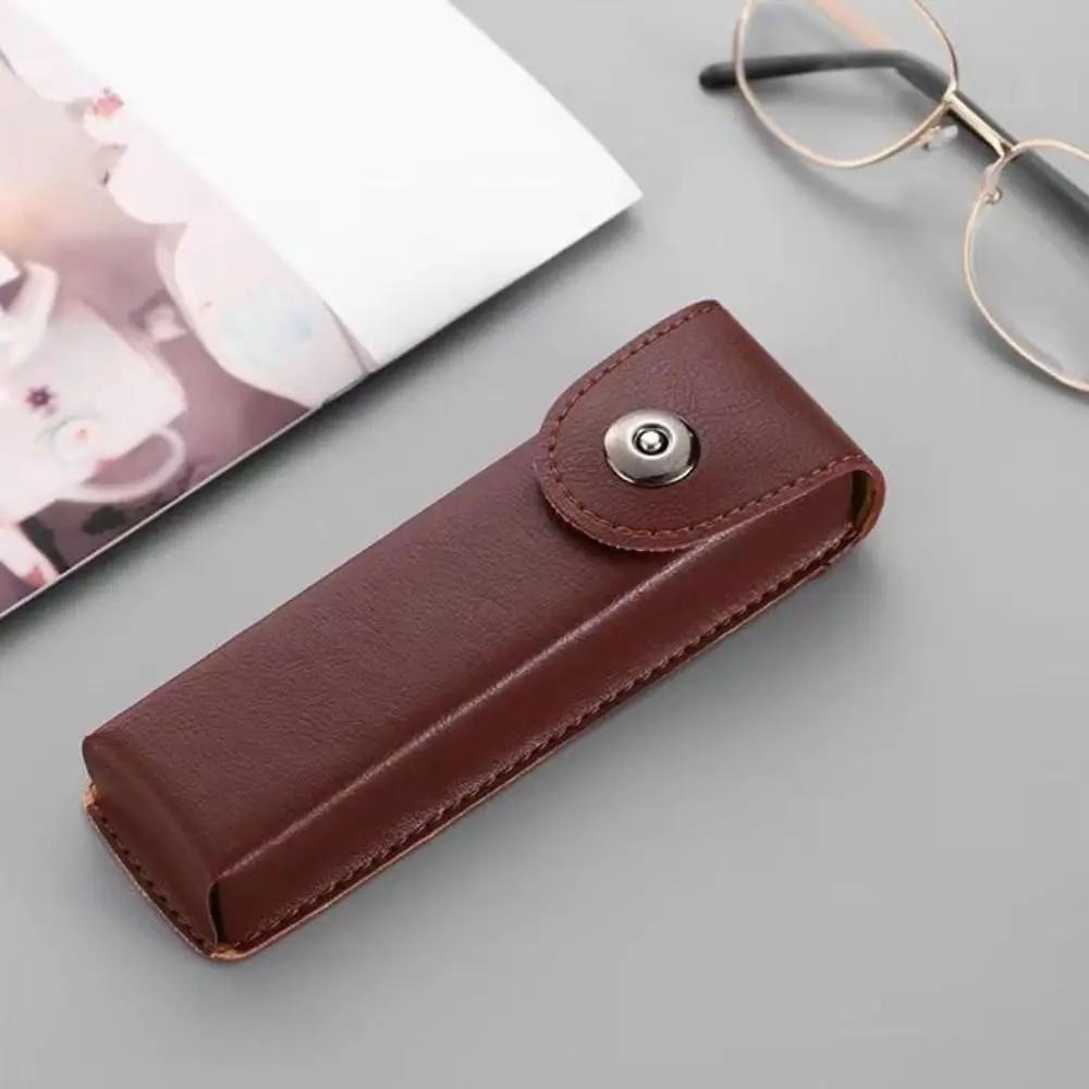 Portable Leather Retro Belt Wearable Glasses Storage Box Glasses Case Carrying Cases