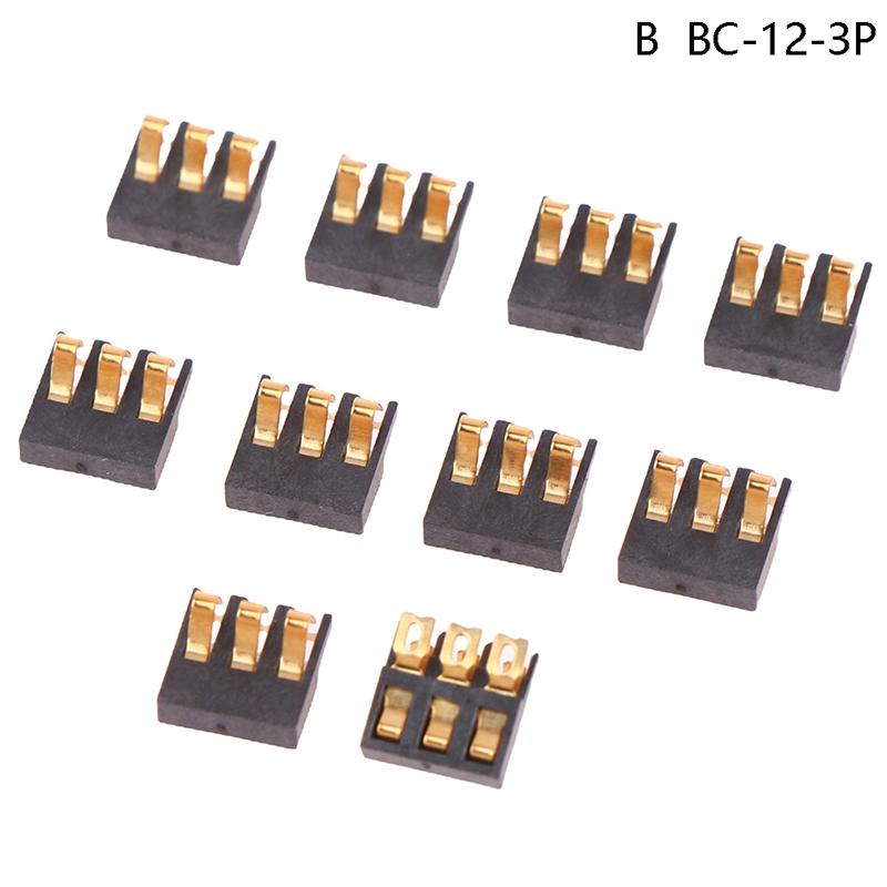 Smt Spring Battery Connector 2.0 Mm Pitch 2 3 4 5 6 7 8 Pin Male Contact Power Charge Connector Contacts Gold Plated