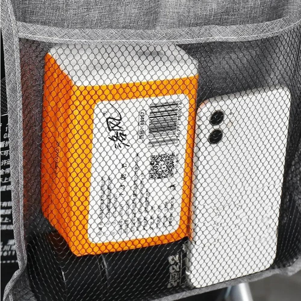 2Pcs Multifunctional Baby Stroller Mesh Bags Hanging Bag Trolley Net Bag Mommy Organizers Bottle