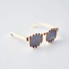 Kids' sunglasses beige stripes