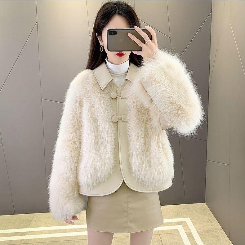 Temperament Imitate Fur Coat Women Young Short Temperament Ladies Autumn And Winter Mao Mao Coats Female Jac