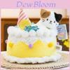 Creative Cake Plush Toy With Short Pile For Birthday Gifts And Kids Decor