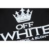 Off-White 2025 Herbst/Winter New Crown Schräg gestreifter Schwarzer Haarschnitt Bedruckter Hoodie Herren- und Damen-Hoodie