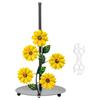 Kitchen Roll Holder Vintage Paper Towel Stand Sunflower Decor Iron Kitchen Roll Stand Vertical Paper Towel Storage Rack for Home