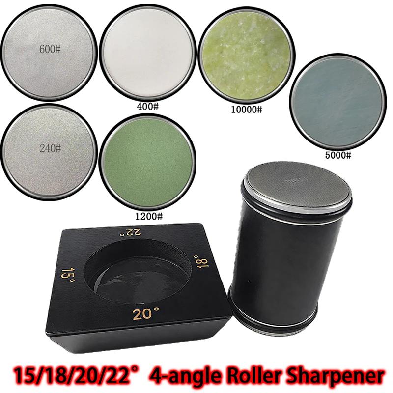 4 Angle Options 15° 18° 20° 22° Roller Knife Sharpener Efficient Blade Sharpening Tool for Cooking & Butchery Knives