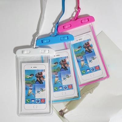 Summer Swimming Waterproof Phone Pouch Bag Phone Card Bag Case Cover for Phone Water Sports Beach 6.5 Inch Waterproof Case