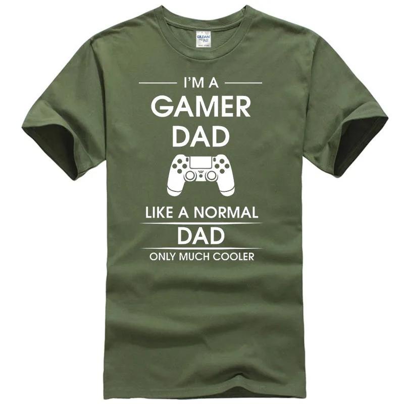 Im A Gamer Dad Fathers Gift Advanced Warfare Console Gaming T Shirt Mens Short Sleeve Casual Cotton ONeck Summer TShirt