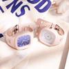 Niche design artistic creative elegant watch for female students, Japanese minimalist INS women's waterproof digital quartz watch