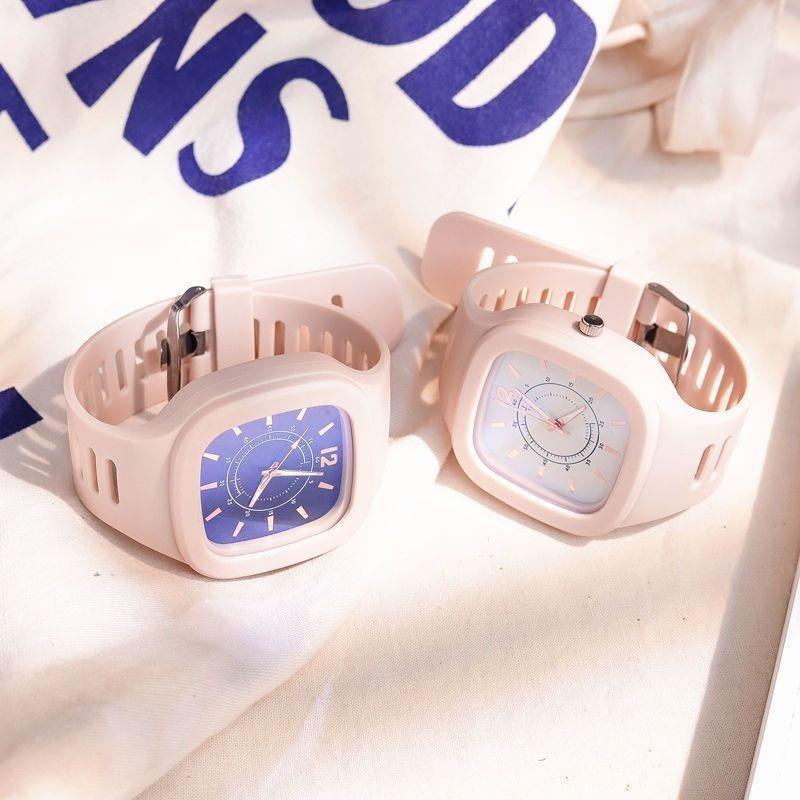 Niche design artistic creative elegant watch for female students, Japanese minimalist INS women's waterproof digital quartz watch