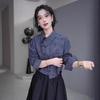2025 Spring Petite Irregular Plaid Shirt - Women's Fashionable Niche Design