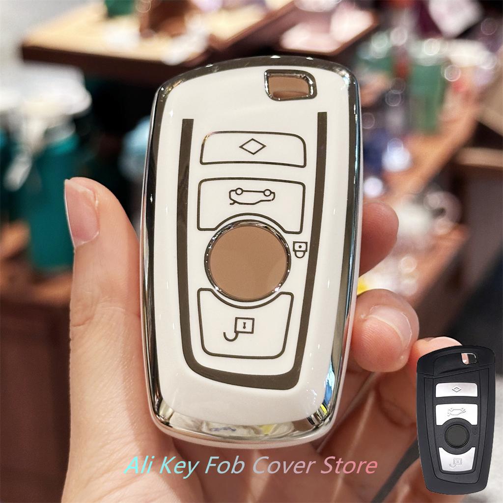 Key Fob Cover Keychain Lanyard for BMW 1 3 4 5 6 7 Series X3 X4 M5 M6 GT3 GT5 Keychain Keyless Entry Remote Case Holder