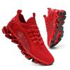 Men'S Breathable Mesh Running Shoes Blade Sole Sneakers Lightweight Non-Slip Sports Shoes For Gym Walking Casual Wear